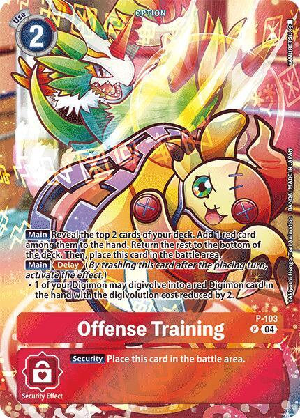 Offense Training - P-103 (Blast Ace Box Topper) - Digimon Promotion Cards - Promo - P-103 P