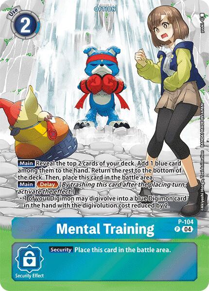Mental Training (Blast Ace Box Topper) - Digimon Promotion Cards - Promo - P-104 P