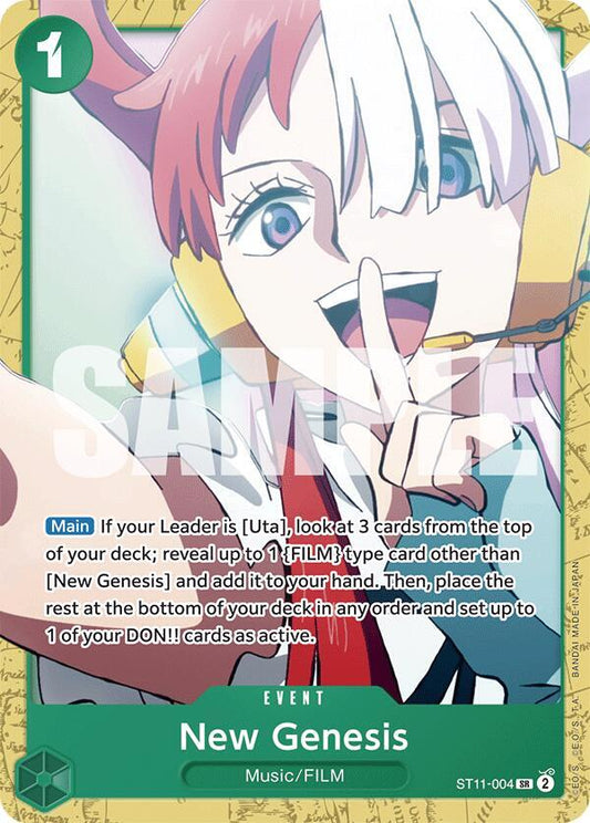 New Genesis - Starter Deck 16: GREEN Uta - SR - ST11-004