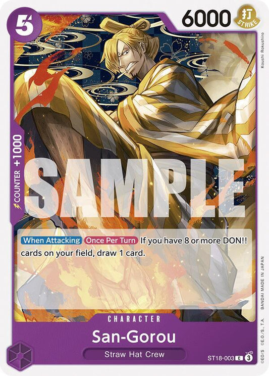 San-Gorou - Starter Deck 18: PURPLE Monkey.D.Luffy - C - ST18-003
