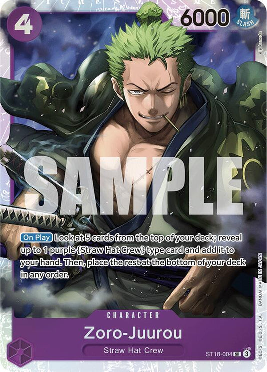 Zoro-Juurou (ST18-004) - Starter Deck 18: PURPLE Monkey.D.Luffy - SR - ST18-004