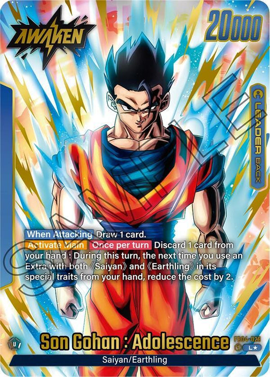 Son Gohan : Adolescence - FB04-026 (Alternate Art) - Ultra Limit - Leader - FB04-026