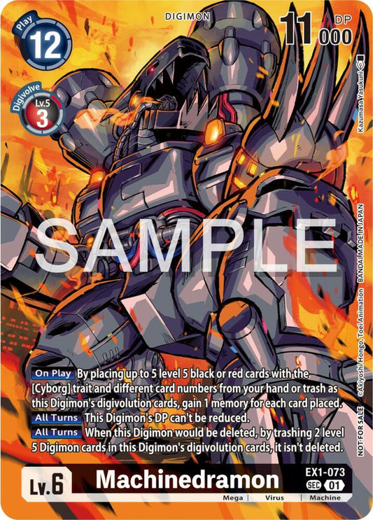 Machinedramon (Release Special Booster Ver.2.0 Celebration Event) - Release Special Booster 2.0 Pre-Release Cards - Secret Rare - EX1-073 SEC