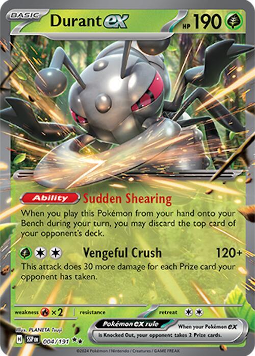 Durant ex - 004/191 - SV08: Surging Sparks - Double Rare - 004/191