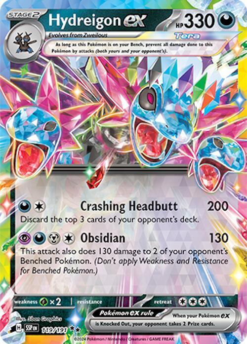 Hydreigon ex - 119/191 - SV08: Surging Sparks - Double Rare - 119/191
