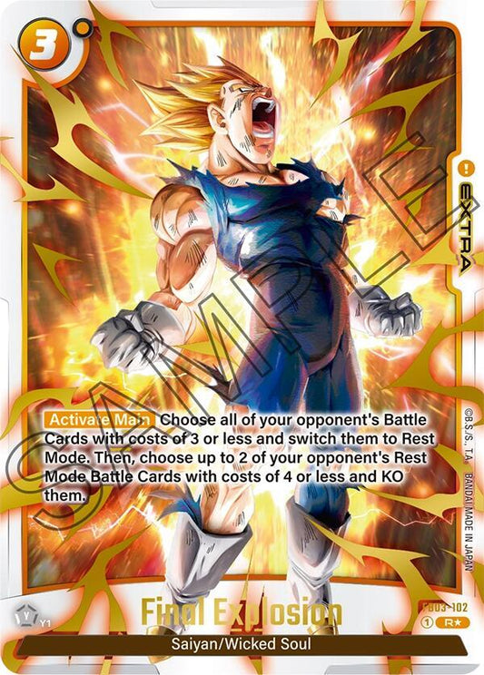 Final Explosion (Alternate Art) - Raging Roar Alternate Art Reprints - Rare - FB03-102