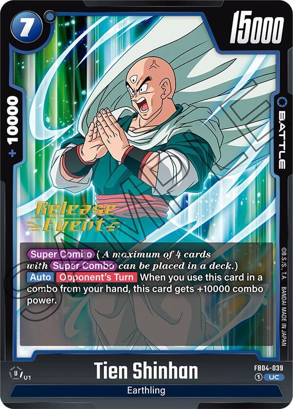 Tien Shinhan - FB04-039 - Ultra Limit Release Event Cards - Uncommon - FB04-039