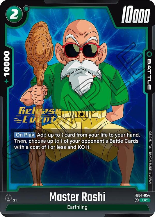 Master Roshi - Ultra Limit Release Event Cards - Uncommon - FB04-054
