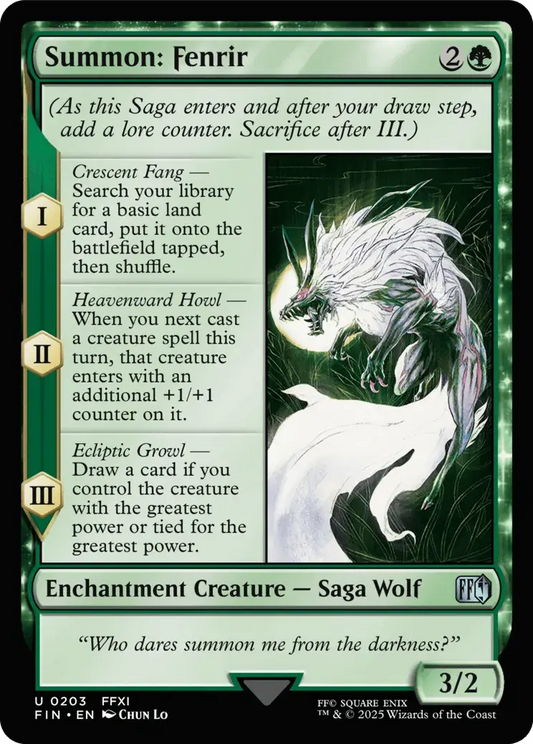 Summon: Fenrir - FINAL FANTASY - U - 203