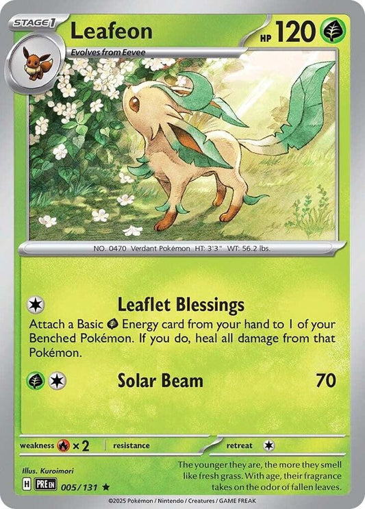 Leafeon - SV: Prismatic Evolutions - Rare - 005/131
