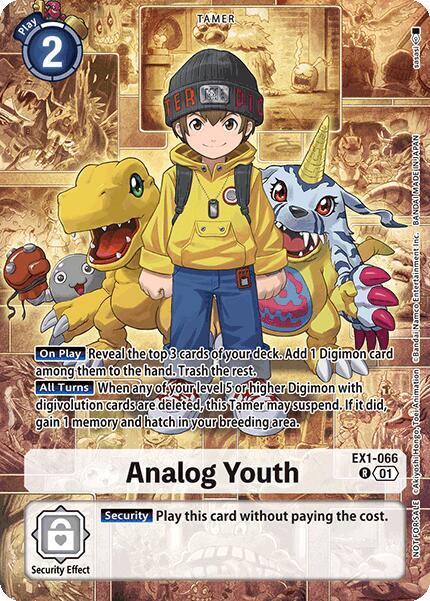 Analog Youth (Limited Card Pack) - World Convergence - Rare - EX1-066 R