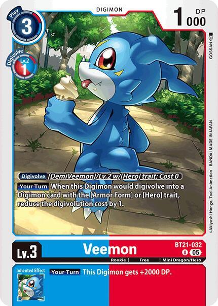 Veemon - World Convergence - Uncommon - BT21-032 U