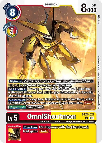 OmniShoutmon - World Convergence - Uncommon - BT21-021 U