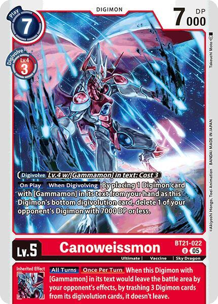 Canoweissmon - World Convergence - Uncommon - BT21-022 U