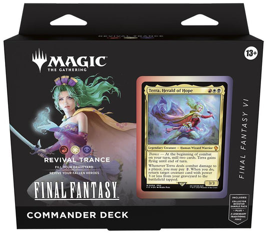 FINAL FANTASY Commander Deck - FINAL FANTASY VI Revival Trance - Pre-Venta
