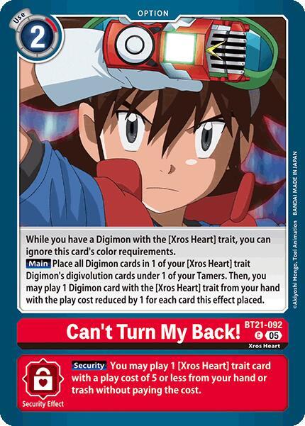 Can't Turn My Back! - World Convergence - Common - BT21-092 C