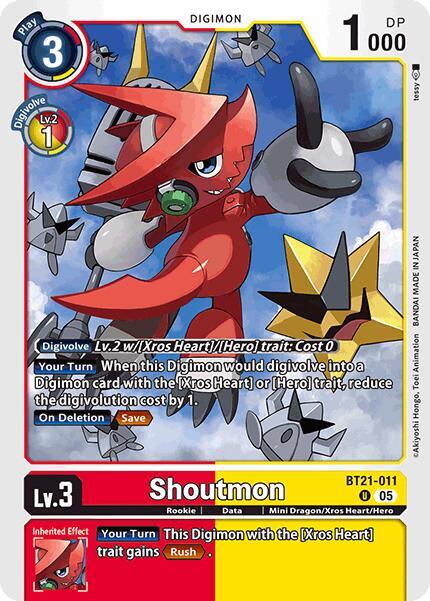 Shoutmon - World Convergence - Uncommon - BT21-011 U