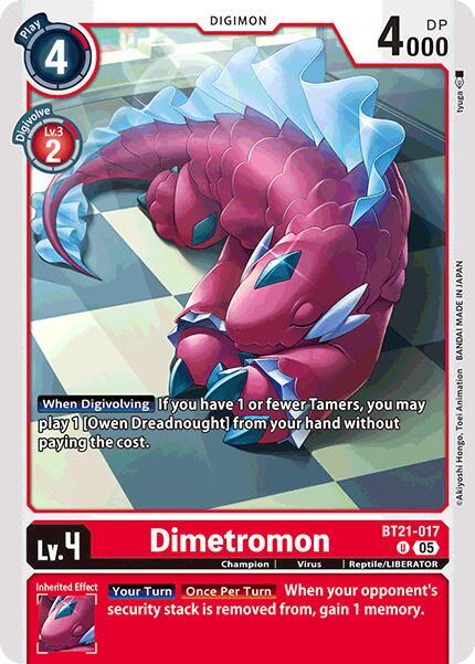 Dimetromon - World Convergence - Uncommon - BT21-017 U
