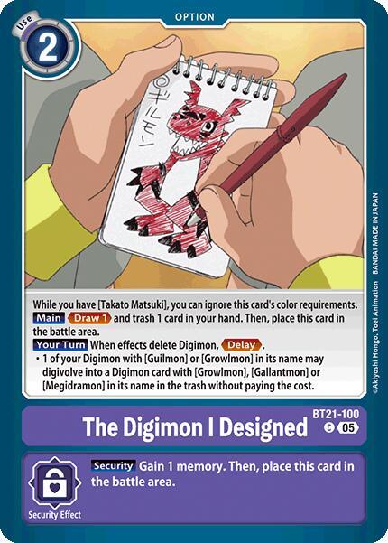 The Digimon I Designed - World Convergence - Common - BT21-100 C