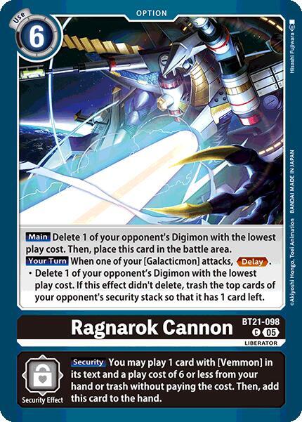 Ragnarok Cannon - World Convergence - Common - BT21-098 C