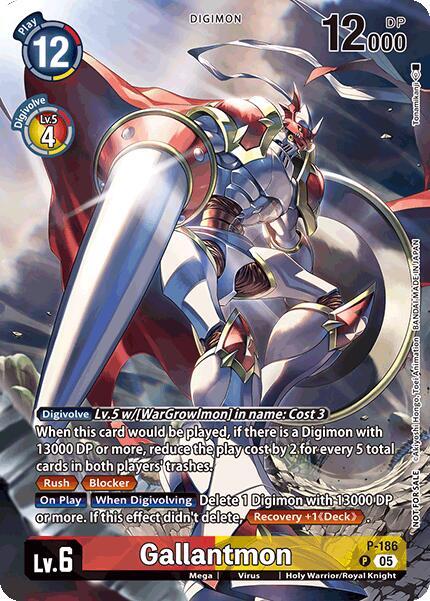 Gallantmon (BT-21: Illustration Celebration Pack) - World Convergence - Promo - P-186 P