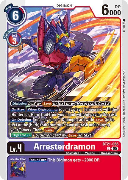 Arresterdramon - World Convergence - Uncommon - BT21-066 U
