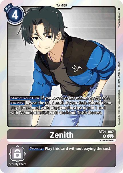 Zenith - World Convergence - Rare - BT21-087 R