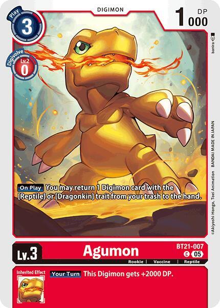 Agumon - BT21-007 - World Convergence - Common - BT21-007 C