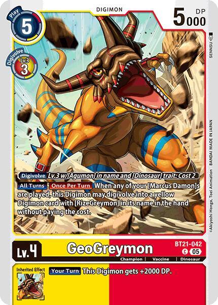 GeoGreymon - World Convergence - Common - BT21-042 C