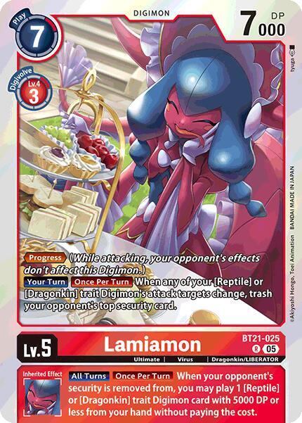 Lamiamon - World Convergence - Rare - BT21-025 R
