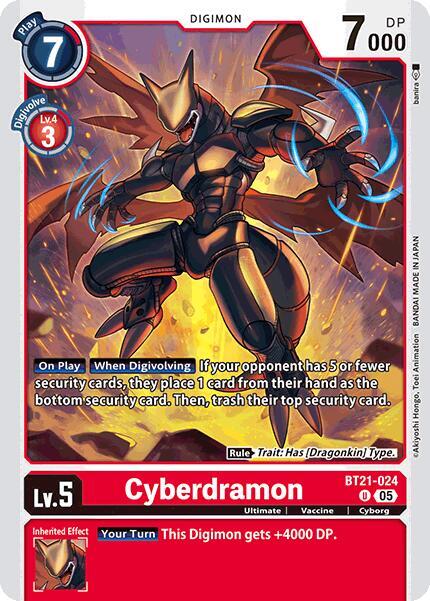 Cyberdramon - World Convergence - Uncommon - BT21-024 U