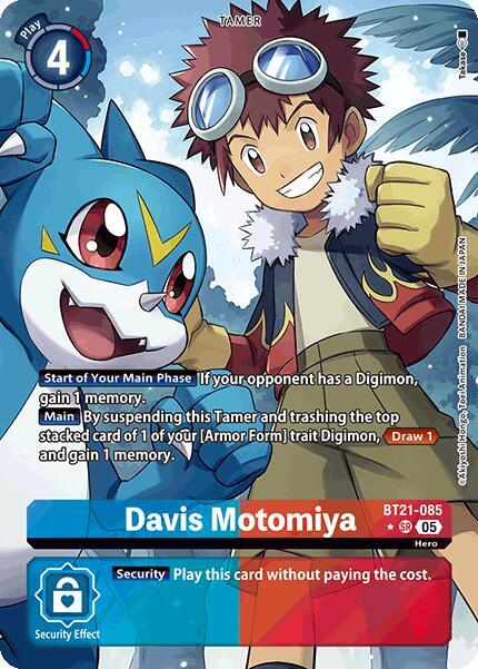 Davis Motomiya (Alternate Art) - World Convergence - Super Rare - BT21-085 SR