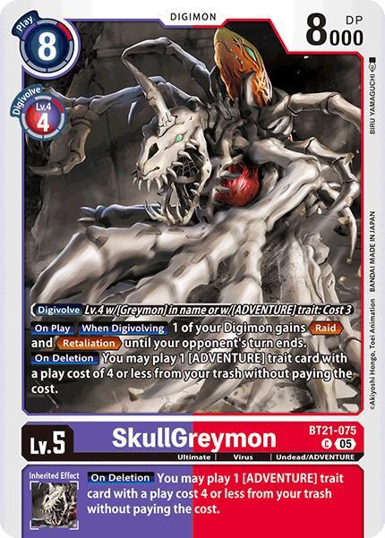 SkullGreymon - World Convergence - Common - BT21-075 C