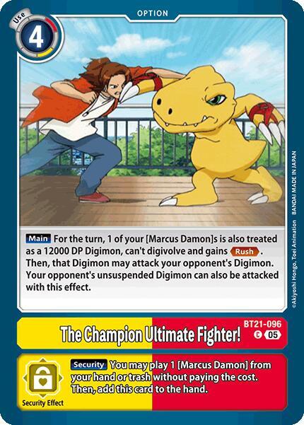 The Champion Ultimate Fighter! - World Convergence - Common - BT21-096 C