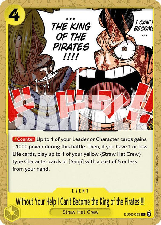 Without Your Help I Can't Become the King of the Pirates!!!! - Extra Booster: Anime 25th Collection - C - EB02-059