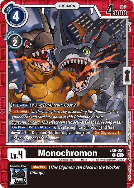 Monochromon - Versus Monsters - Uncommon - EX9-051 U