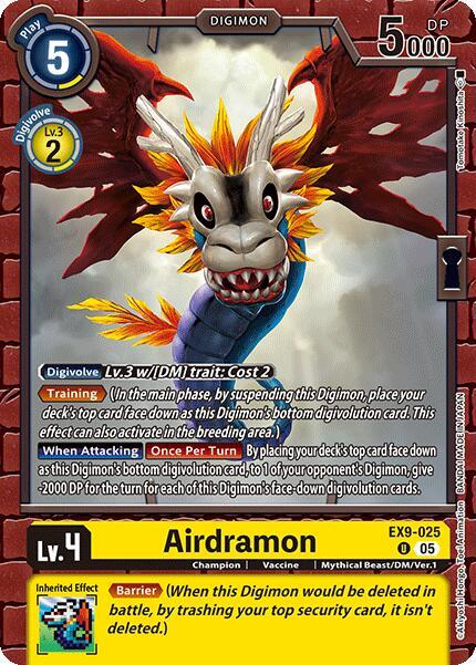 Airdramon - Versus Monsters - Uncommon - EX9-025 U