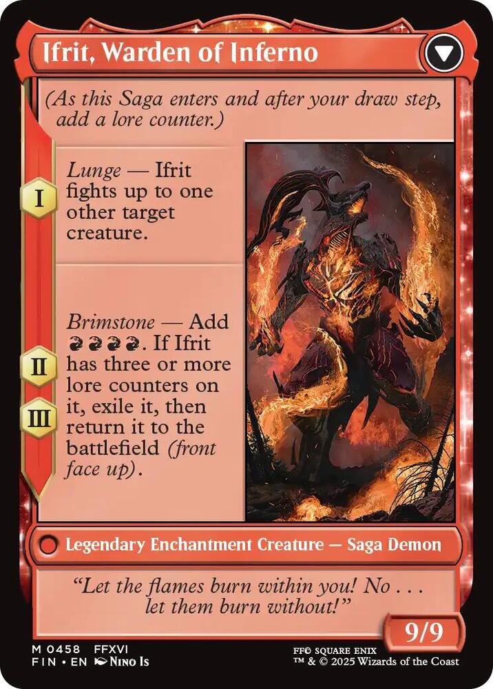 Clive, Ifrit's Dominant (Extended Art) - FINAL FANTASY - M - 458