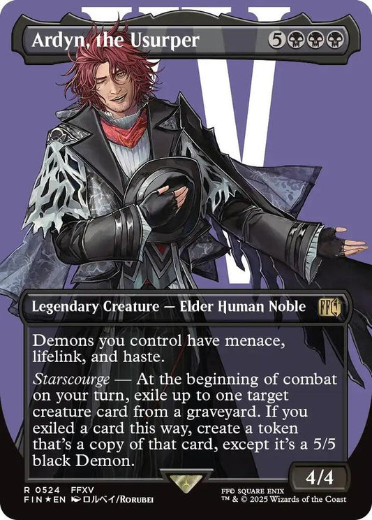 Ardyn, the Usurper (Borderless) (Surge Foil) (0524) - FINAL FANTASY - R - 524