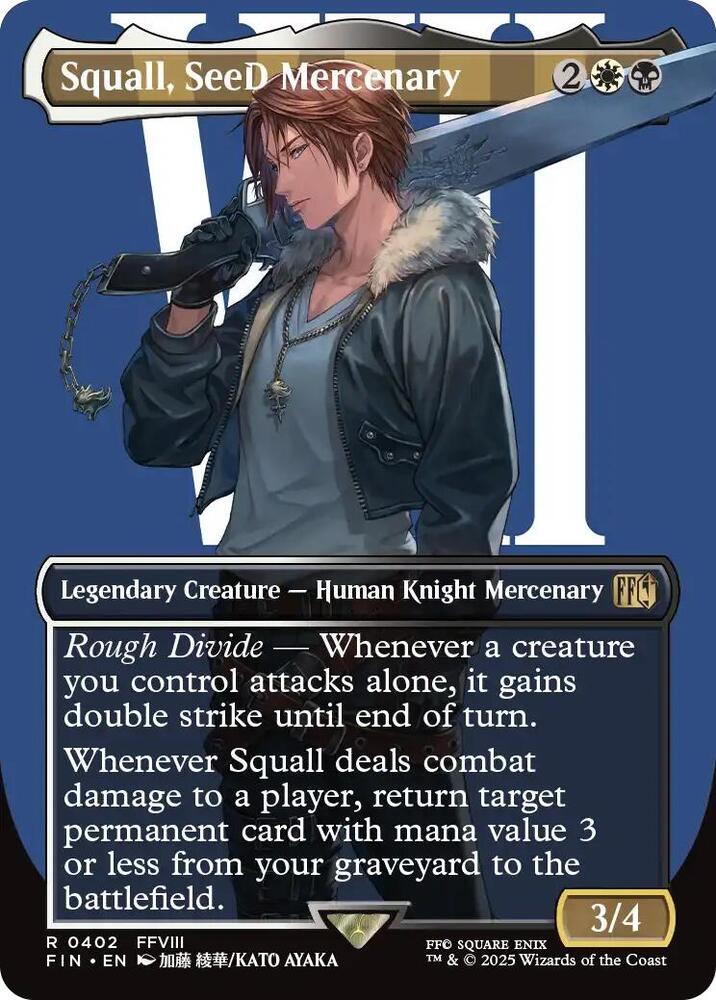 Squall, SeeD Mercenary (Borderless) - FINAL FANTASY - R - 402