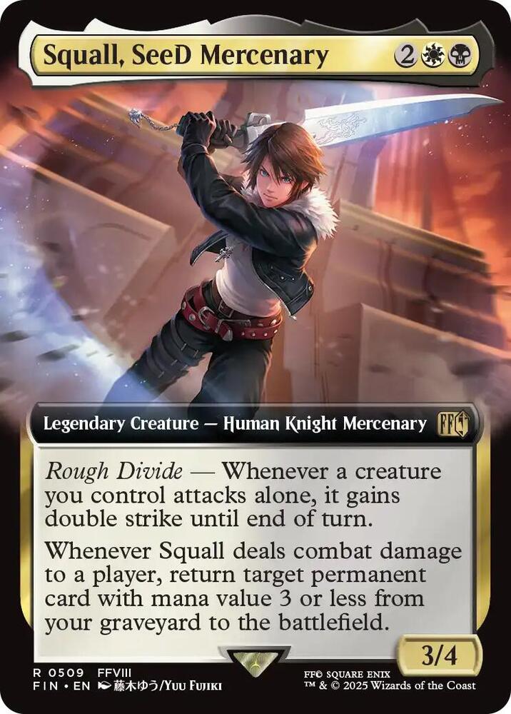 Squall, SeeD Mercenary (Extended Art) - FINAL FANTASY - R - 509