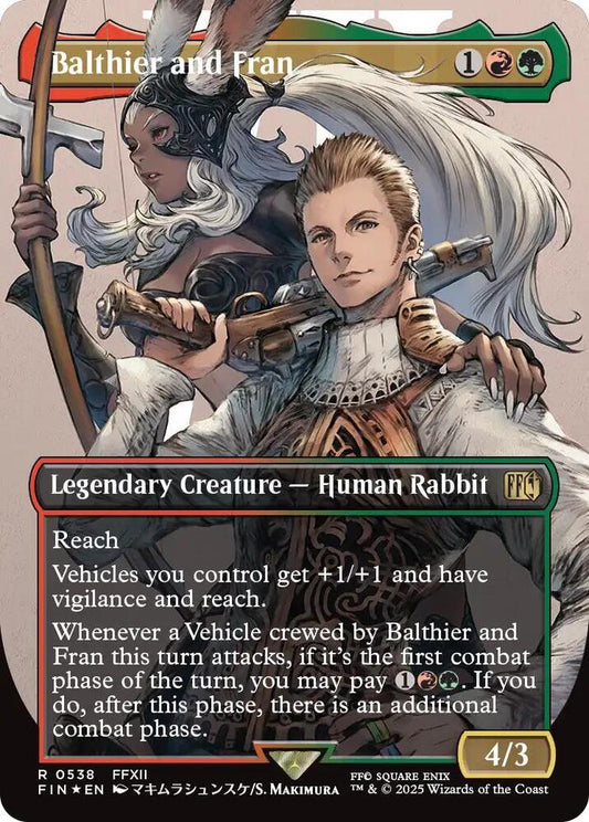 Balthier and Fran (Borderless) (Surge Foil) (0538) - FINAL FANTASY - R - 538
