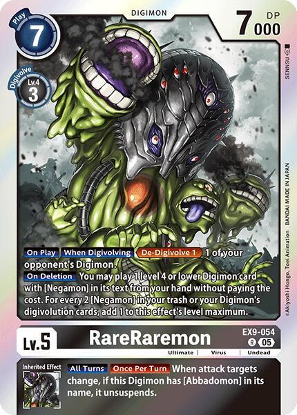 RareRaremon - Versus Monsters - Rare - EX9-054 R