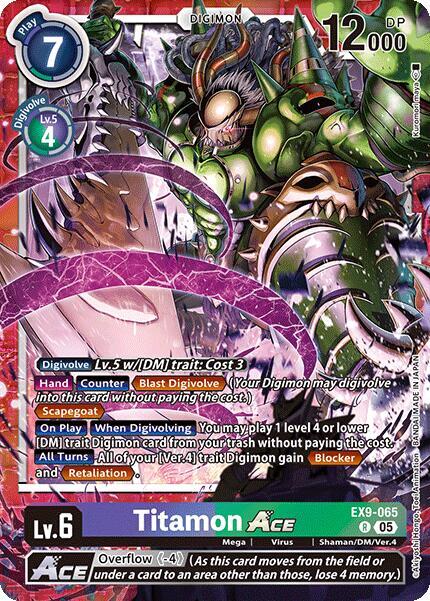 Titamon ACE - Versus Monsters - Rare - EX9-065 R