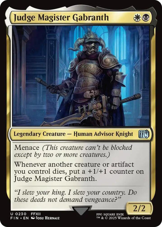 Judge Magister Gabranth - FINAL FANTASY - U - 230