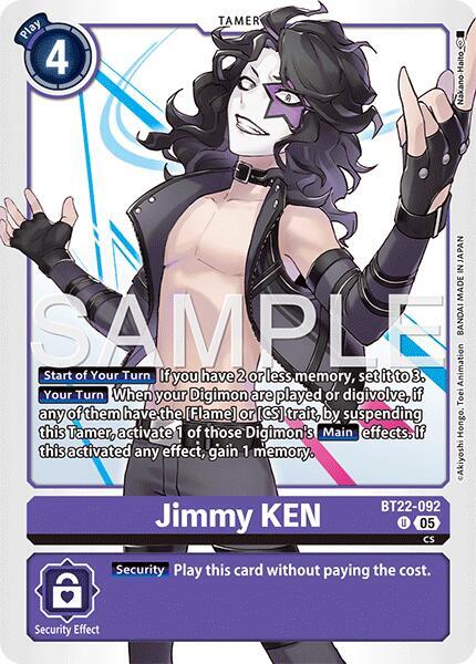 Jimmy KEN - Cyber Eden - Uncommon - BT22-092 U