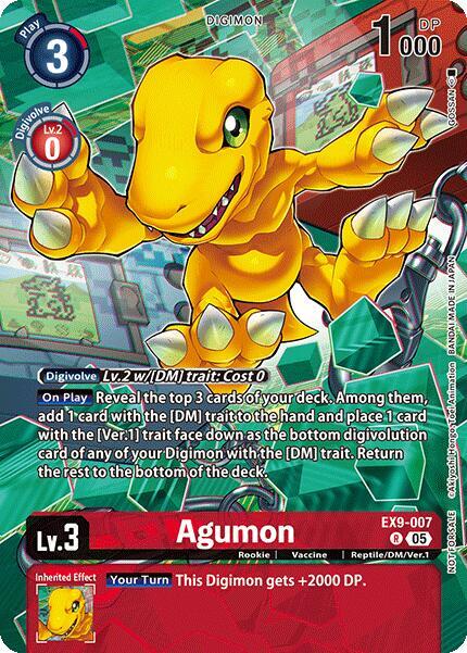 Agumon (Digital Monster Day Commemoration Event Participant) - Digimon Promotion Cards - Rare - EX9-007 R