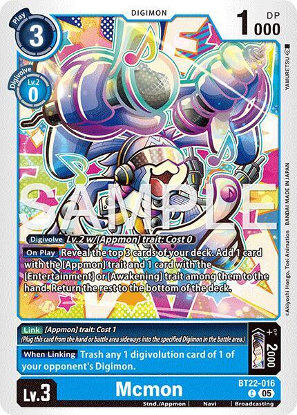 Mcmon - Cyber Eden - Common - BT22-016 C