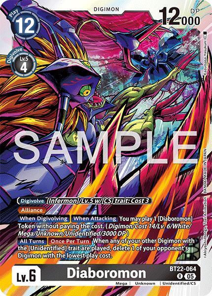 Diaboromon - Cyber Eden - Rare - BT22-064 R
