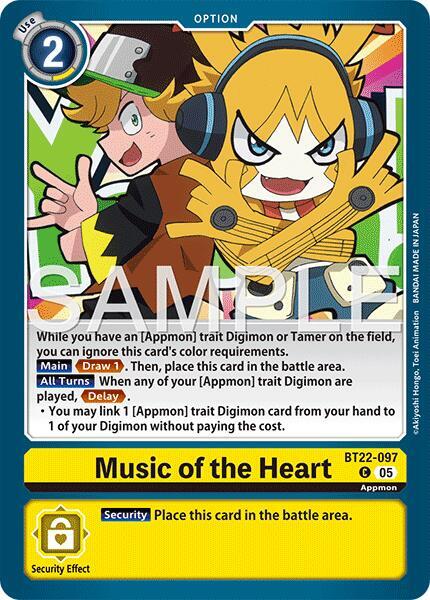 Music of the Heart - Cyber Eden - Common - BT22-097 C
